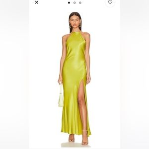 Chartreuse gown never worn before